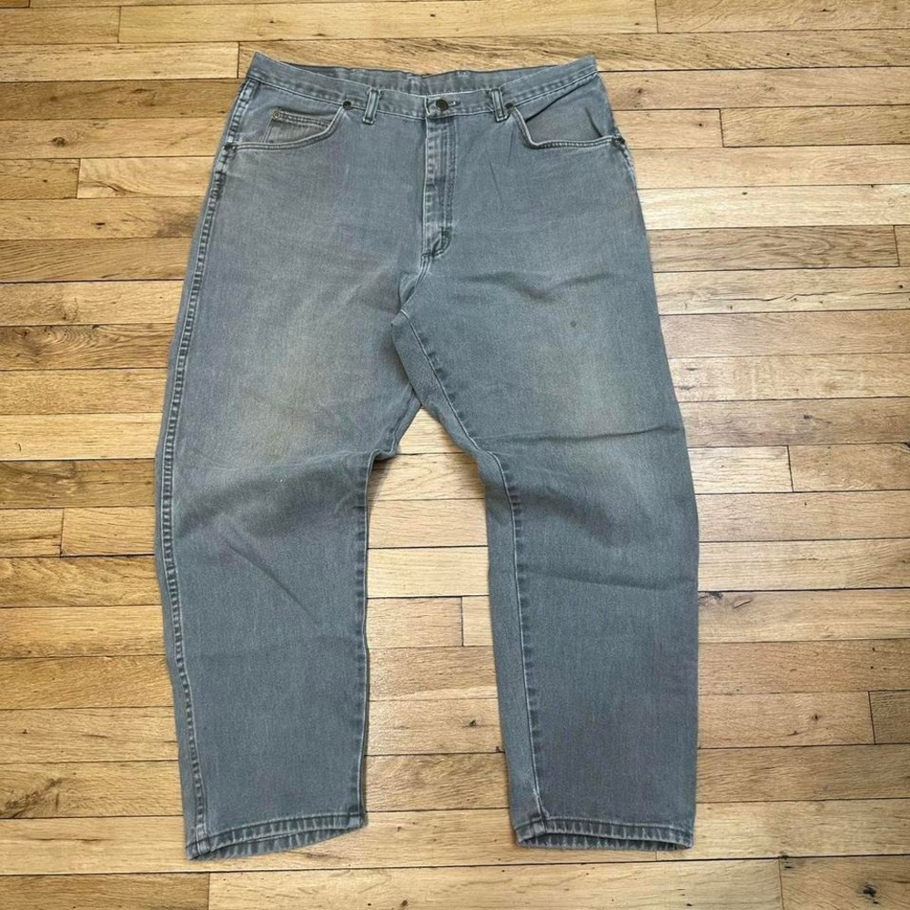Vintage 90s Wrangler Grey‎ Faded Jeans - Picture 3 of 5
